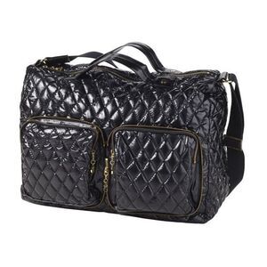 Clava Quilted Pocket Large Tote Travel Bag Navy